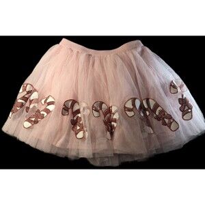 Bluey Tutu Skirt Pink Holiday Candy Canes Christmas 3T Various Sizes Sassy Dance